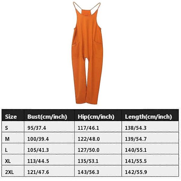 Hot Shot Onesie | Dame Jumpsuit med brede ben og lomme | V-udskæring Ærmeløs Sling Jumpsies Piece Jumper til kvinder piger AoBa