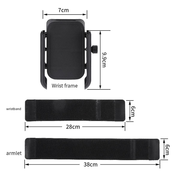 Mobiltelefon Armbåndspose Håndledsmobiltelefonholder Multi-roterende Cykelarmbånd Multifunktionel Arm