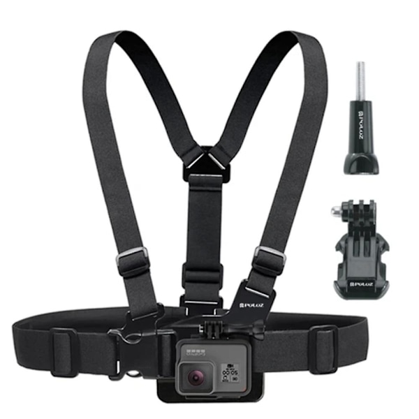 Bryststropp/Bryststropp - GoPro Feste - Alle Modeller Svart