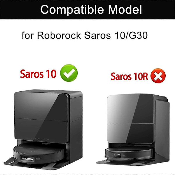 30 KPL Roborock Saros 10/G30 Robotti-imurin varaosasarja pääsivuharja HEPA-suodattimet Mo
