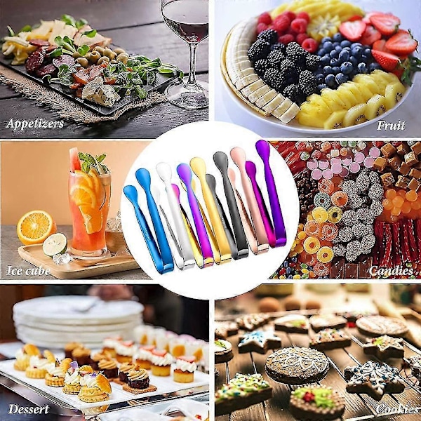 Mini Serveringstænger, Sukkertang Appetittænger, Sæt af 4