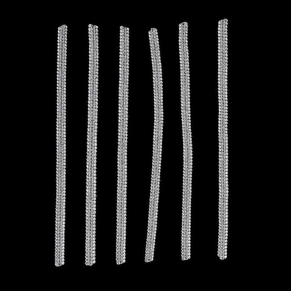 6 st Ringstorleksjusterare - Reducerare för Lösa Ringar - Universal Passform - 10 cm Lång - Klar, 6 st 3 mm
