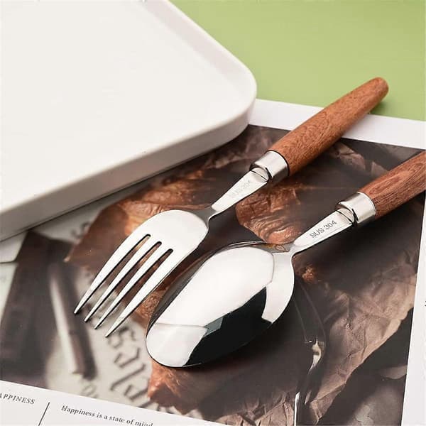 Bestickset med träimitation Western Bestick Kniv