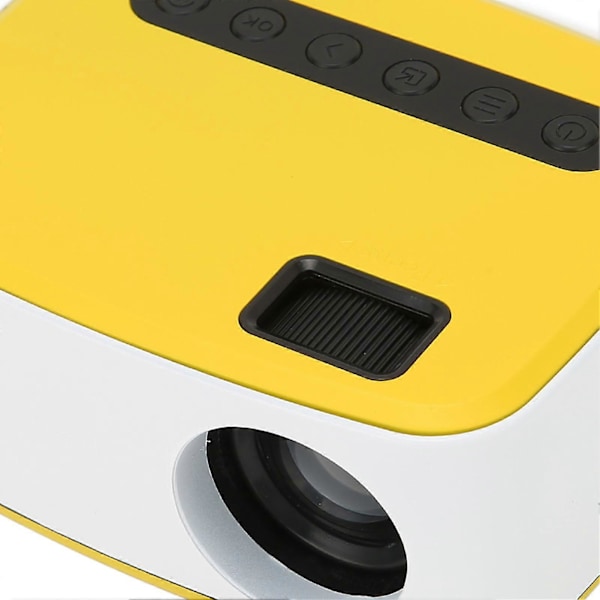 Mini Projektor LED WiFi USB-tilkobling 1080P Innebygd Høyttaler Bærbar Projektor for Hjemme Camping Reise 100?240VEU Plugg 100?240V YEMMA