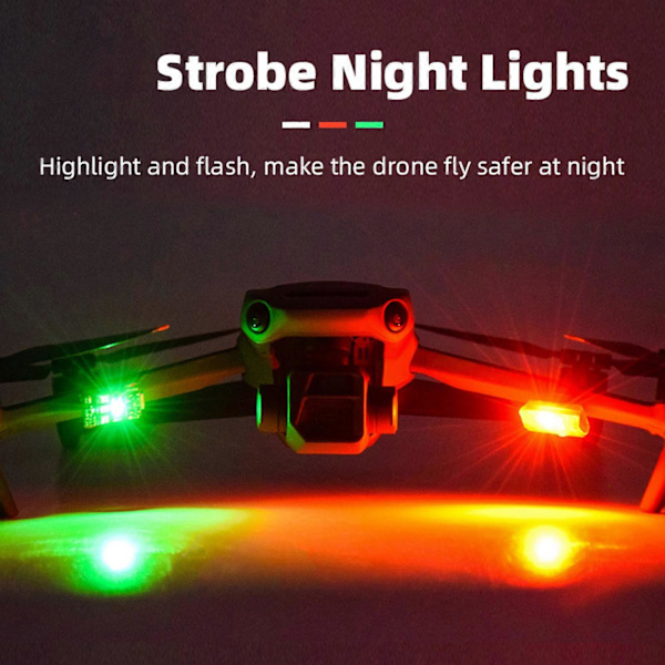 Strobe Signal Advarselslys LED Indikatorlys LED Lampe til Mini 3 Pro/Mini 2