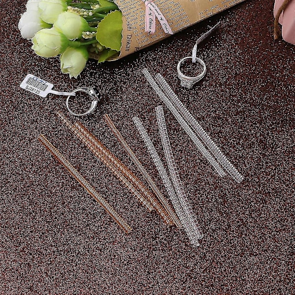 8x Ringstørrelsesjusterer Transparent Ringstramning Til Løse Ringe Beskyttelsesklips