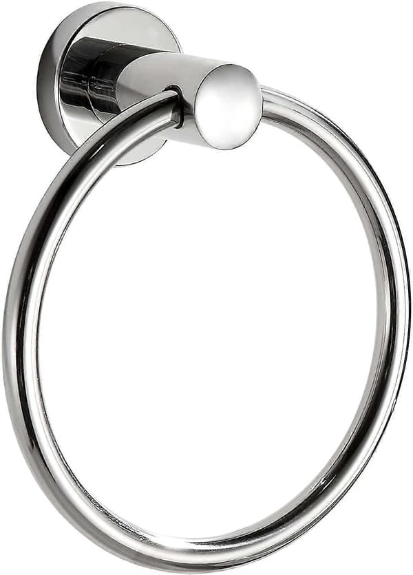 Handduksring i modern stil, förkromad i 304 rostfritt stål