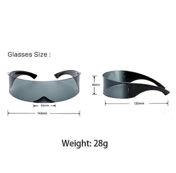 SBSG Futuristic Shield Aurinkolasit Monoblock Cyclops 100% UV400