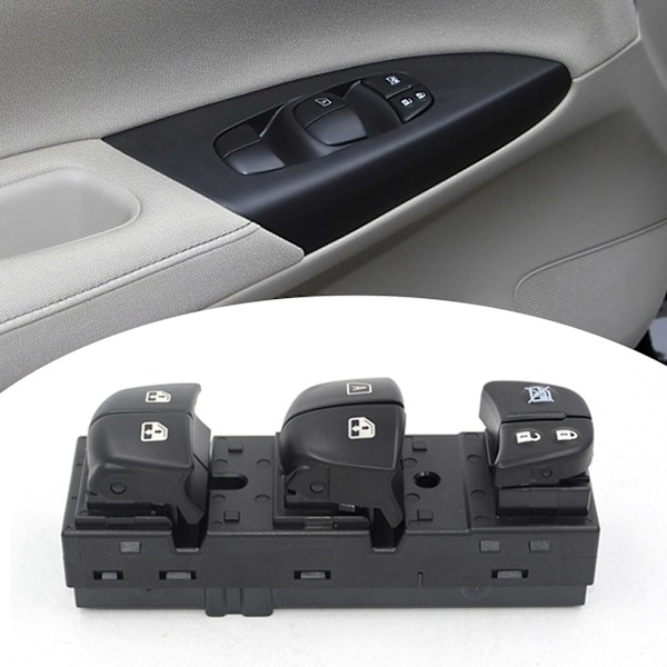 Master Switch Kätevä Suorituskykyinen ABS Vasen Etu Sähköikkunakytkimen 25401-3DF0B Nissanille