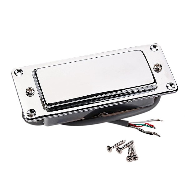 Chrome Silver Mini LP Gitar Humbucker Pickup Forseglet Musikk Reparasjonsdeler