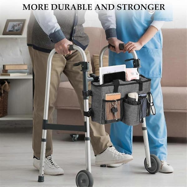 Foldbare Rollator Tilbehør med Kopholder & Organizer Lomme