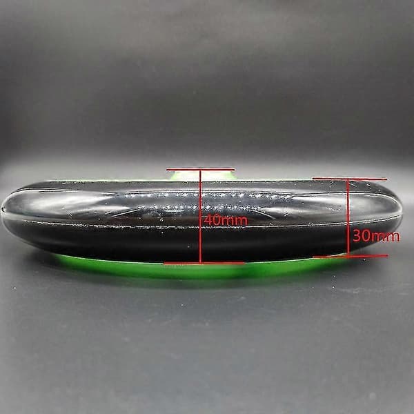 2 Stk. Løbehjul Hjul 200mm Pu Materiale Hjul, Transparent Sort-YuJia
