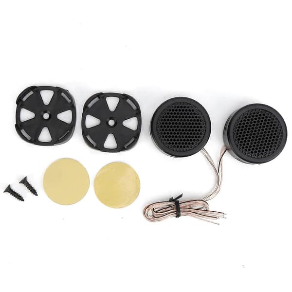 2st Bil Dome Diskanthögtalare 12V 500W Hög Effekt Stereo Klart Ljud Högtalare Universal
