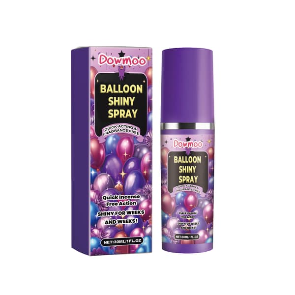 2 stk. Dowmoo Balloon Mood Gloss Spray - En langtidsholdbar, antioxidant, blank spray til balloner. 2Pcs