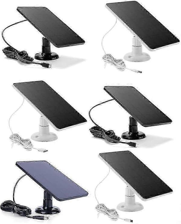 Solcellepanel for utendørs blinkende kamera, 4W solcellepanel kompatibelt med Blink Outdoor