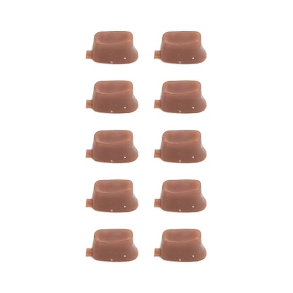 10 stk. Gummi Mursten Fløjte Hul Lydløse Blokke Udskiftning Reparations Sæt Orkester Tilbehør Lille