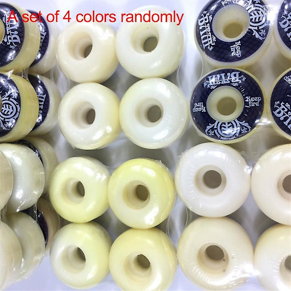 KEEPFIRE 4 stk Skateboardhjul 54mm PU Hardhet Skateboard 85A Longboardhjul For Street Longboard Skate Deck Hjul