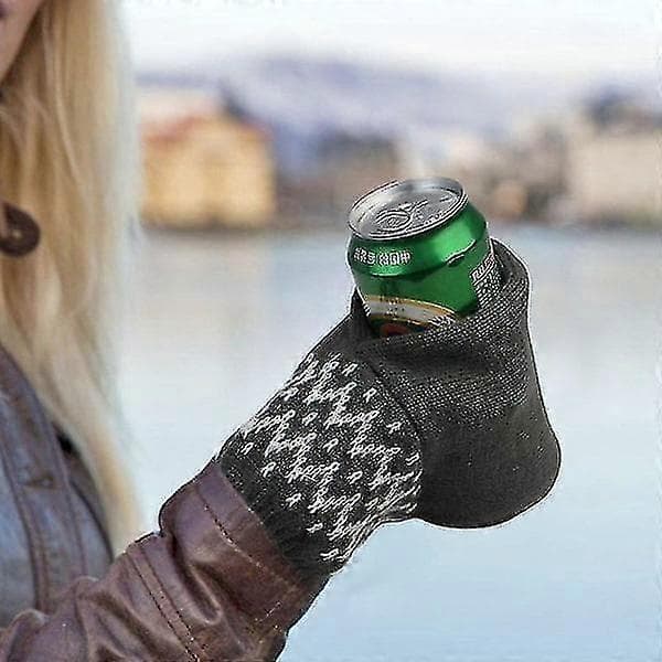Numb 2 st Ölhandskar, Stickade Isolerande Ölhandskar Nyhet Vinter Varma Handskar Drickhandskar För Att Hålla Dina Händer Varma