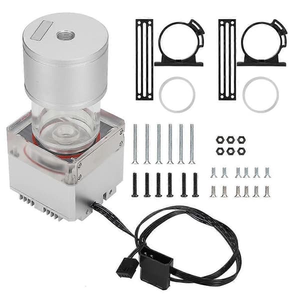 PUB FS6MA-14 Computer Integreret Vandkølingspumpe Tank Kit 800l H Flow 4 Meter Hoved (Sølv)