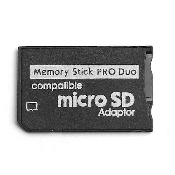 Retail Memory Stick Pro Duo Adapter, Micro-SD/Micro-SDHC TF-kort til Memory Stick MS Pro Duo-kort for Sony PSP-kortadapter