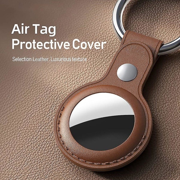 4-pak beskyttelsesholder til etui, til læder med nøglering, til luftmærketilbehør Bærbart etui