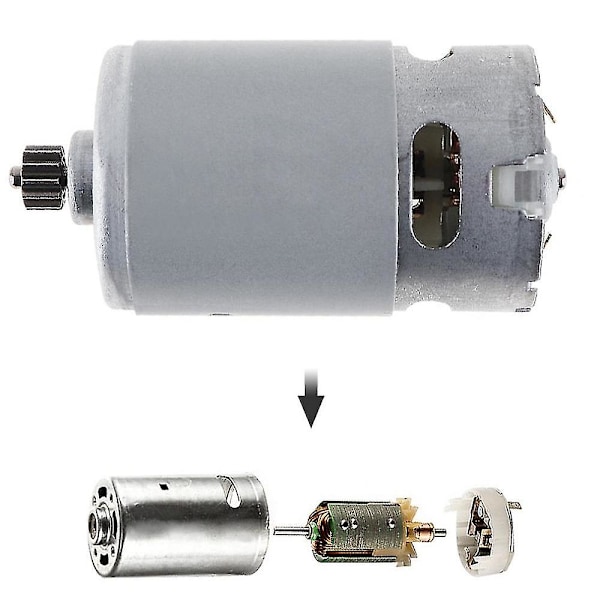 Rs550 18v 19500 Rpm Dc-motor med to-trinns 11 tenner og høyt dreiemoment for elektrisk drill/skrutrekker