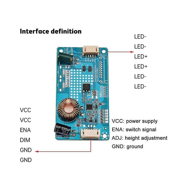 Universal TV Baklys Konstant Strøm Baklys Lampe Driverkort Boost Step Up Modul 12-25v Til 35-85v 10-42 Tommer