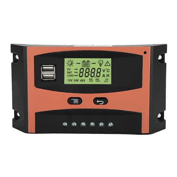12V/24V MPPT Solpanel Regulator LCD-skärm Auto Batteriladdare 30A