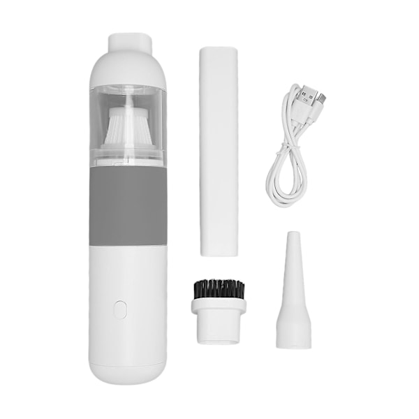 Håndholdt Støvsuger med Multipel Filtrering 6000PA Sugekraft 120W?? Mini USB Genopladelig Ledningsfri Støvsuger til Bil Hjem Grå