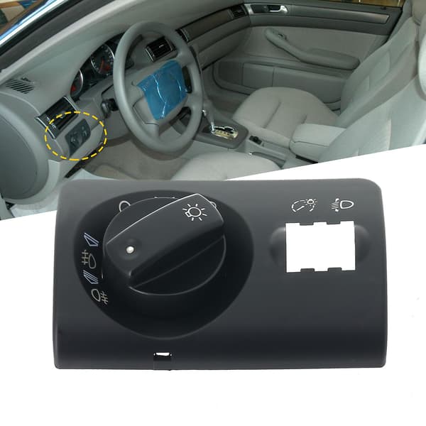 2 stk Bil Frontlys Bryterpanel Direkte Erstatning Frontlys Bryter Kontrollpanel 4B1941531F for A6 C5 1997-2004