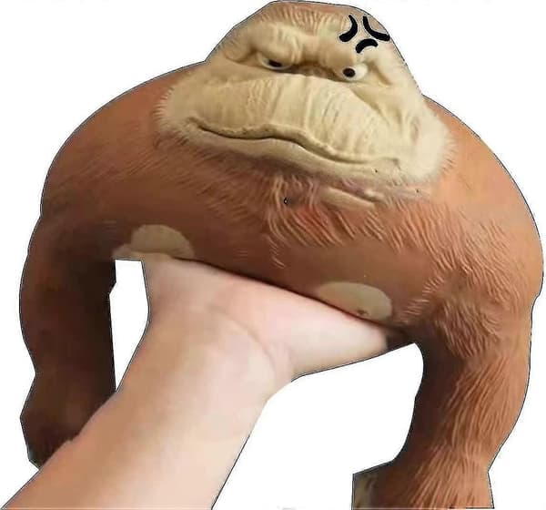 Super Stor Squishy Gorilla Figur Legetøj - Blød Stræk Latex Gorilla Abe Legetøj - Anime Figur Legetøj Til Fidgeting
