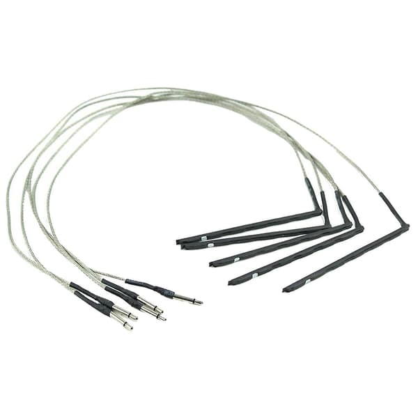 5 stk Bøybare Akustisk Gitar Transduser Følsomhet Piezo Bro Pickup Kabel