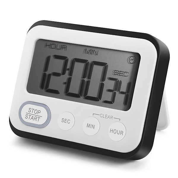 Digital Kitchen Countdown Timer: Teachers Classroom Counter Large LCD Loud Magnetic Clip Kids Simple Clock Mini Small Stopwatch Big Beeper Minute Hour