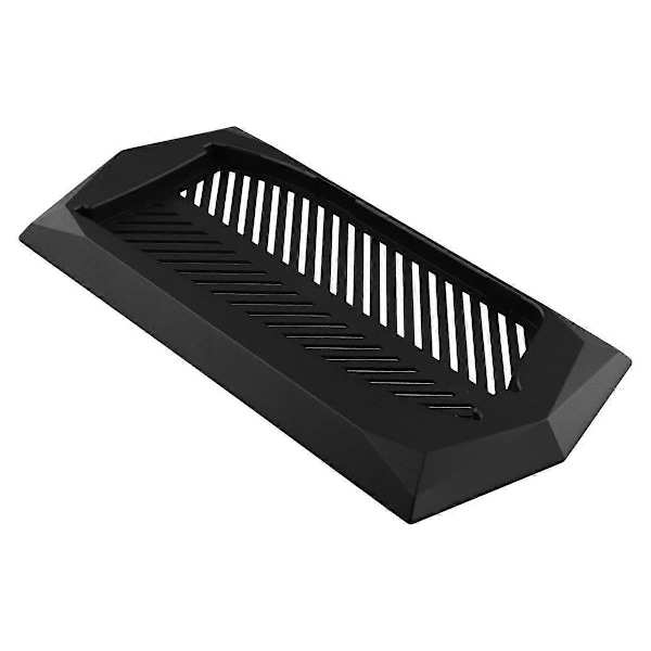 Pystyteline Slim Optical Drive -versiolle sisäänrakennetuilla tuuletusaukoilla ja liukumattomilla jaloilla, musta