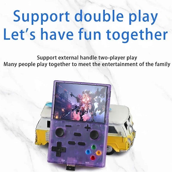 XGB35 Kannettava pelikonsoli 10000+ peliä 3,5 tuuman näyttö Linux tukee kahden pelaajan arcade-pelikonsolia PS1 A:lle