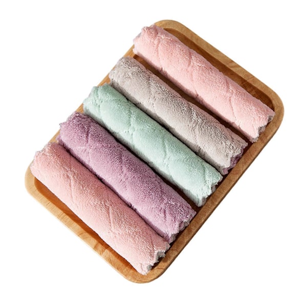 10 stk Køkken Opvaskeklud Rag Super Blød Ikke-Slibende Mikrofiber Klude til Køkken Møbler Toilet