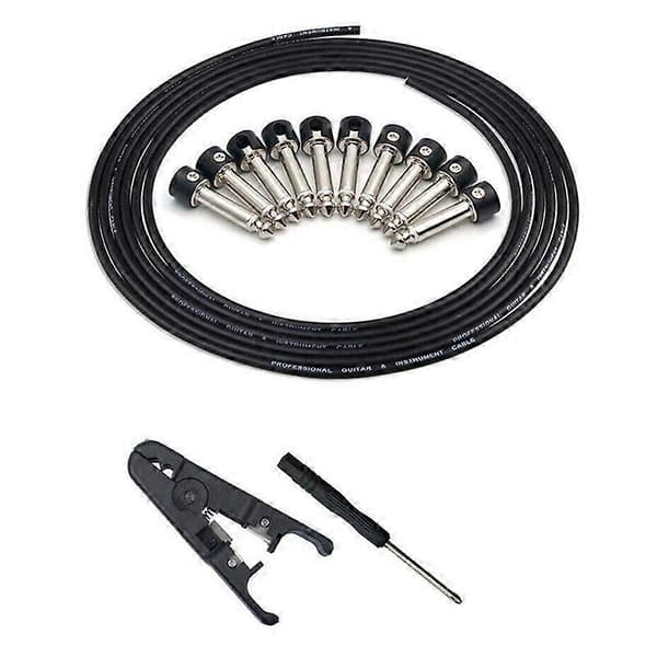 Loddefrie kontakter Design Gitar Kabel DIY Gitar Pedal Patch Kabelsett