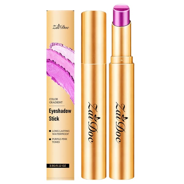 3 stk AMZ langvarig flerfarget øyenskyggestift (Interstellar Galaxy Purple) 3Pcs