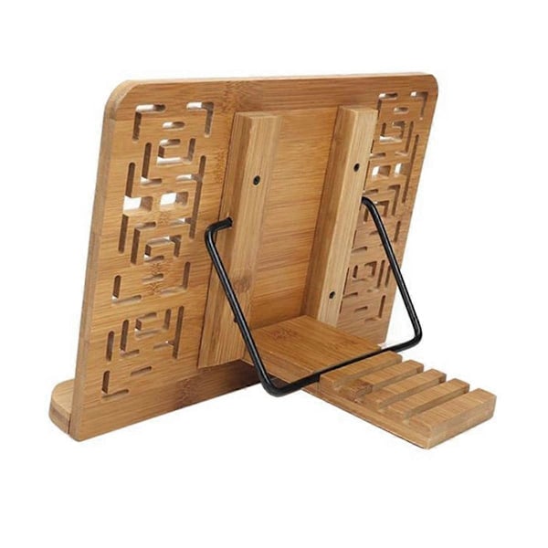 Kokoontaitettava tablettiteline oppikirjoille/musiikkitiedostoille/Retro ontto tyylikäs kuvio työpöydän kirjahylly
