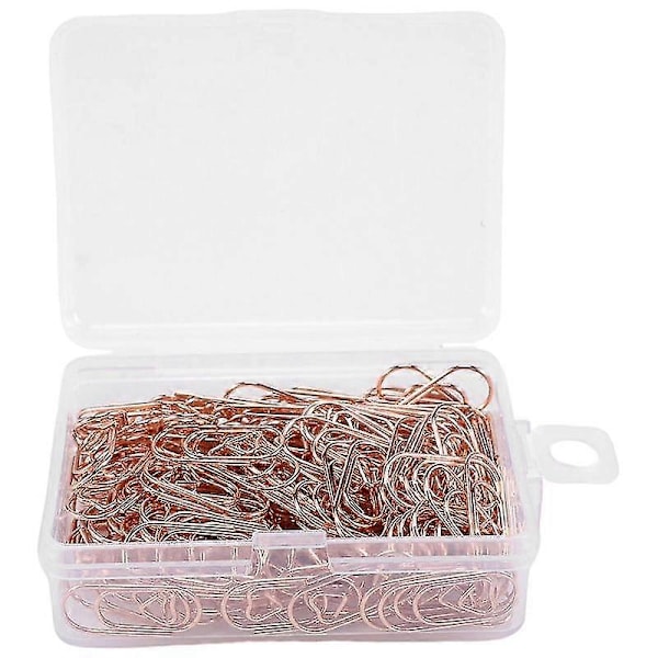 150 Stykker Søde Papirclips Mini Clips Hjerteformede Papirclips Bogmærke Clips Til Kontorartikler S