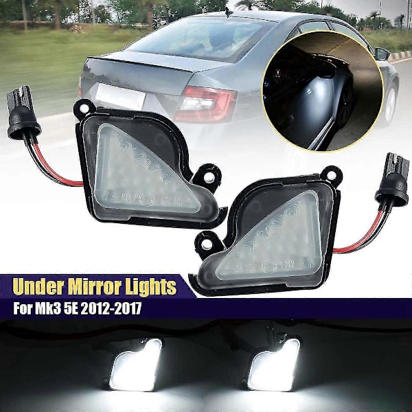 Par 13.5v LED Underside Spejl Lys Blinklys Til Skoda Octavia