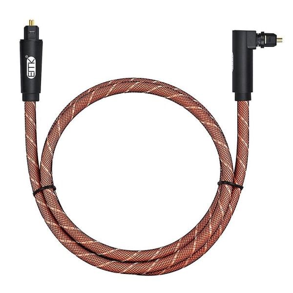 90 graders optisk kabel 5.1 digital lyd Spdif Fiberoptisk lyd Toslink-kabel 1m