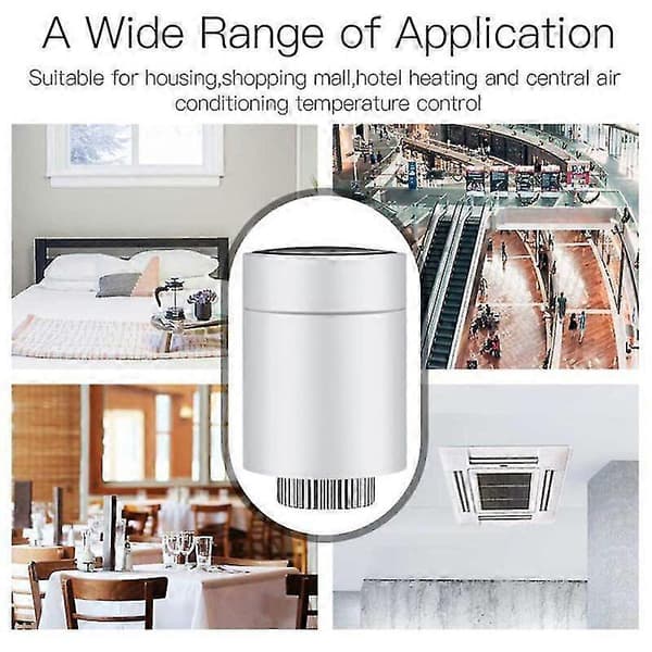 Tuya Zigbee Termostat, Mikro Varmeovn Ventil Intelligent Programmerbar Termostat Intelligent Radiator Stemmestyring RSh-RV06 Må Ha Med Zigbe