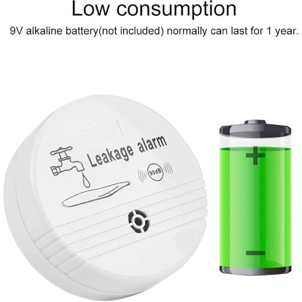 Automatisk Vattenläckagedetektor Vattenlarm Sensor, Vattenläckagelarm