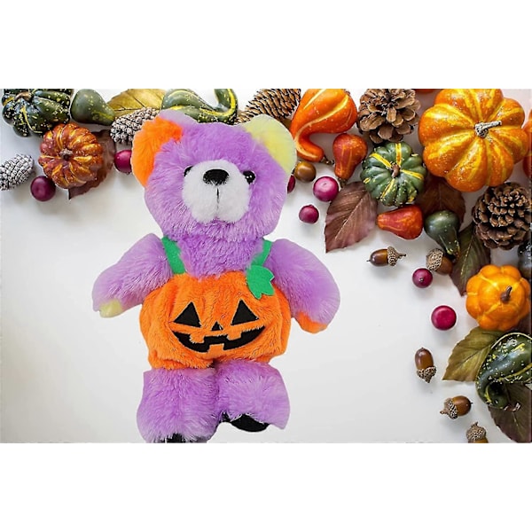 Plush bjørn Halloween fylling gresskar myk liten utstoppet dyr bjørn myk Halloween gresskar Halloween gresskar bjørn myk leketøy