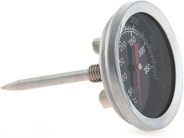 Rustfrit Stål Ovntermometer BBQ Grill Røgeovn Termometer 50-350, 100-700
