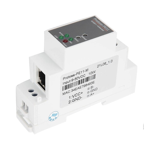 RS485 til WIFI Seriell Server Skinne Montering Ethernet Nettverksmodul 9-50VDC 10W PE11-M