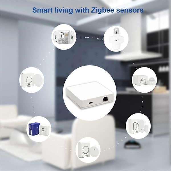 Matter Zigbee 3.0 Kablet Gateway Hub Smart Home Bridge Matter Gateway Hub Stemmestyring til Alexa Ho