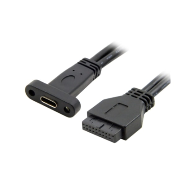 Single Port USB 3.1 Type C USB-C hun til USB 3.0 bundkort 19-pin header kabel 50 cm