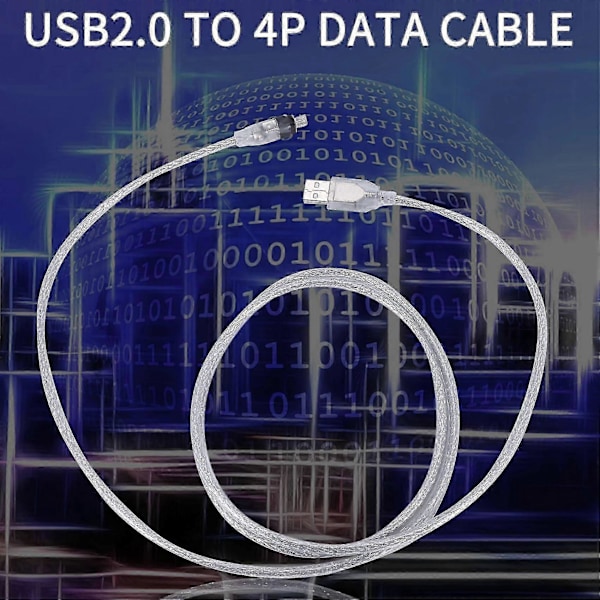 1,5M USB til IEEE 1394 4-pin Firewire DV Adapter Kabel Konverter til PC Kamera